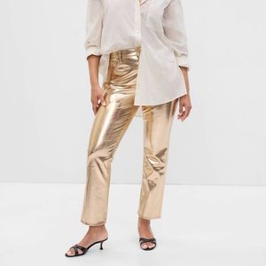 Gap Gold Leather Pants - Size 28